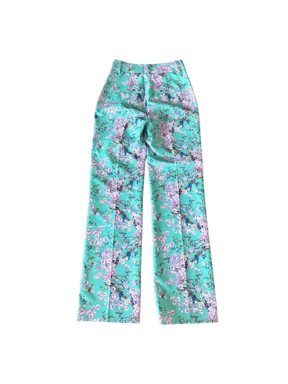 RAFFAELLO ROSSI NWT Gabriella femine floral mint green trouser pant size EU 32 - Picture 6 of 15